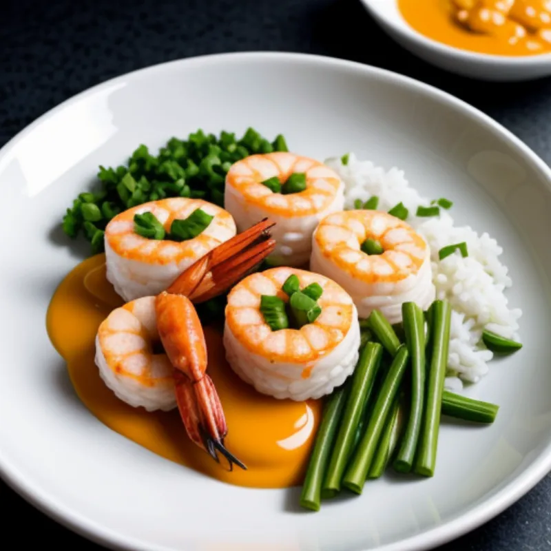 Grilled Shrimp with Tamago Sauce